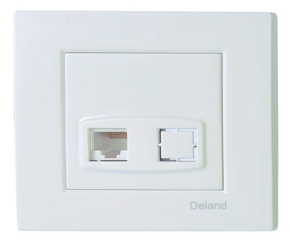 سوکت تلفن دو خط دلند مدل آسا