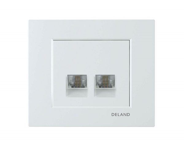 سوکت تلفن دوقلو چهار خط