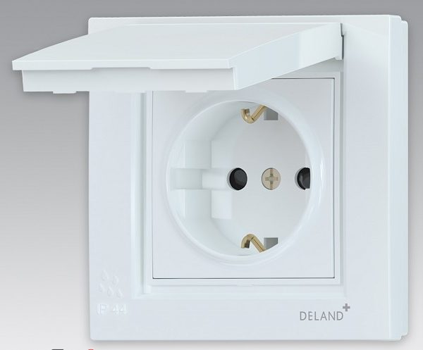 پریز برق ارت دار بارانی دلند مدل آسا