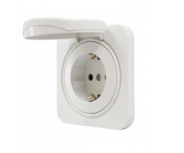 پریز برق ارت دار بارانی دلند مدل آدا